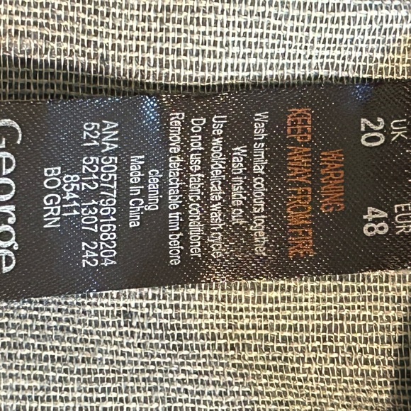 Women’s George Green Faux Leather Mini Belt Detailed Skirt Size 14 in US - Picture 9 of 10